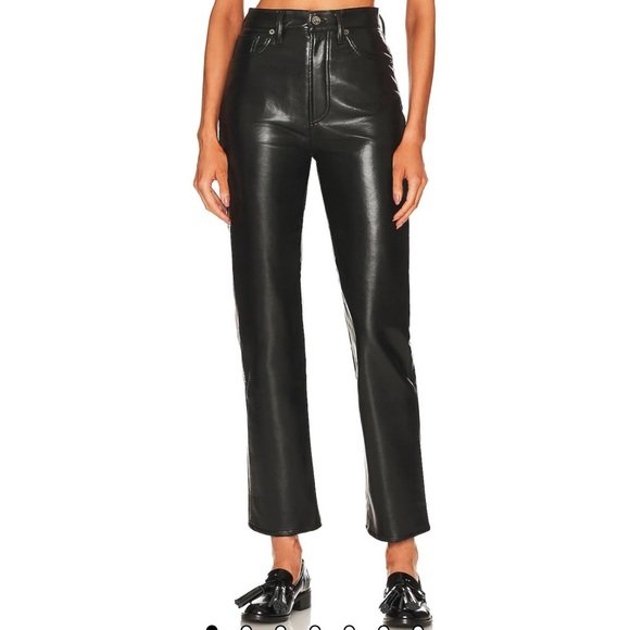 AGOLDE Recycled Leather Fitted 90's in Detox - Picture 1 of 7